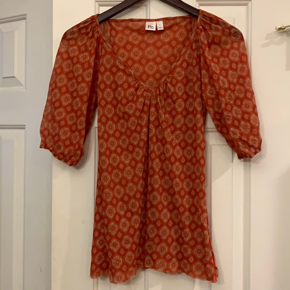 😍 Po stretchy meshy top L